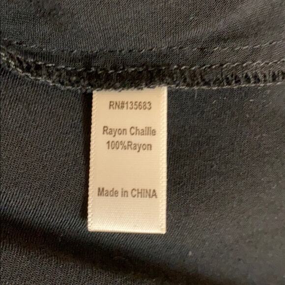 Naked Princess Peasant Rayon Black Eyelet Dress SM - Picture 6 of 6